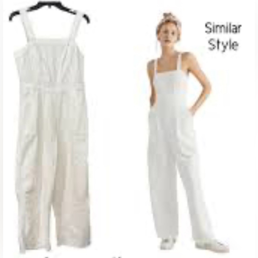 NWT Japna Lightweight White Jumpsuit SZ L - Picture 2 of 8